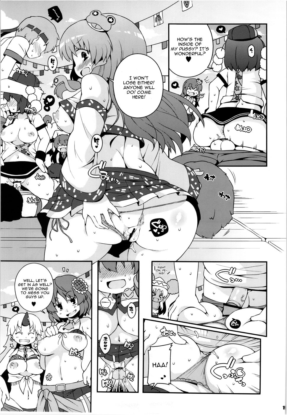 Hentai Manga Comic-Chinchin Cheer Cheer Gensoukyou Daiundouka-Read-19